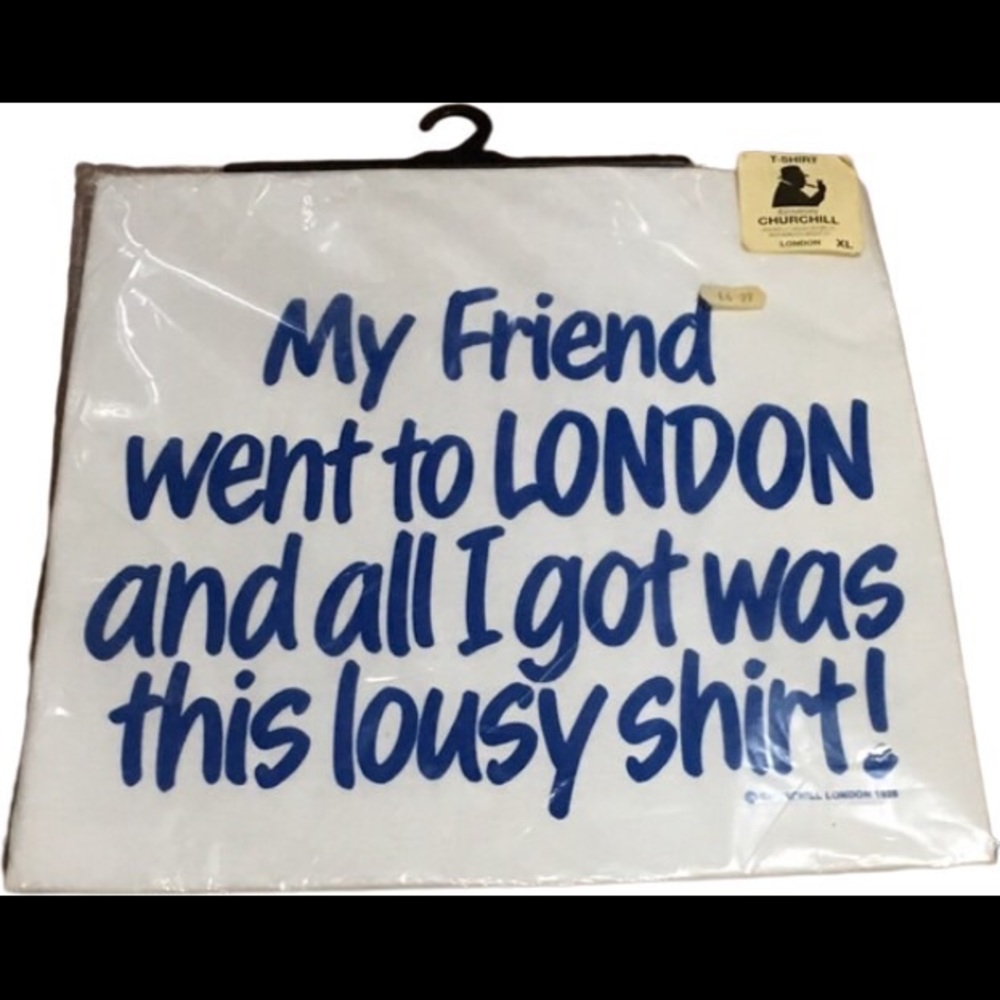 Vintage London UK crappy lousy Souvenir shirt
